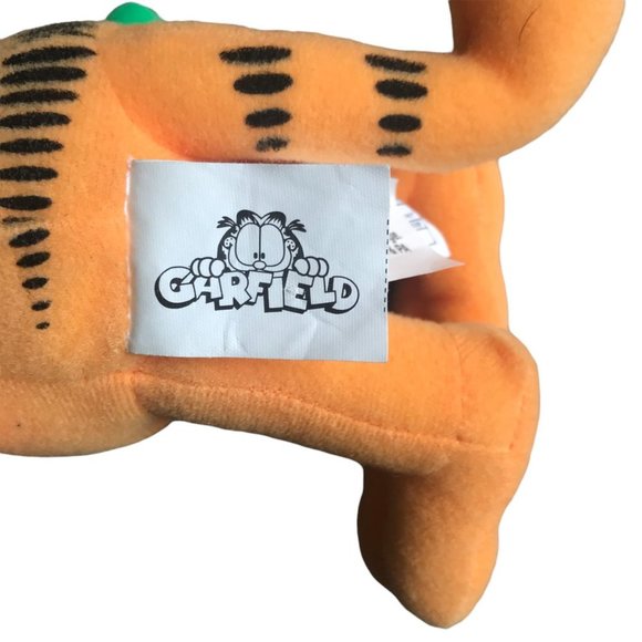Garfield Cat Plush Winter Hat Mittens Back Suction Cup 8" Tall Snowflakes - Picture 6 of 7